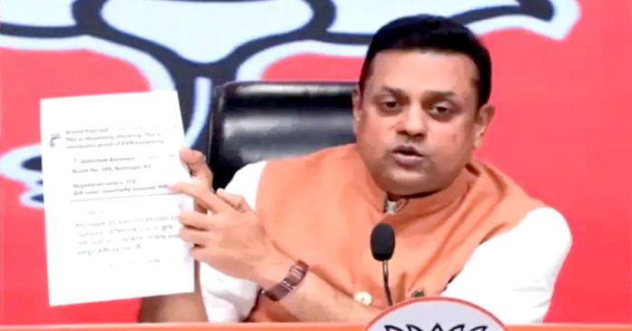 BJP spokesperson Sambit Patra